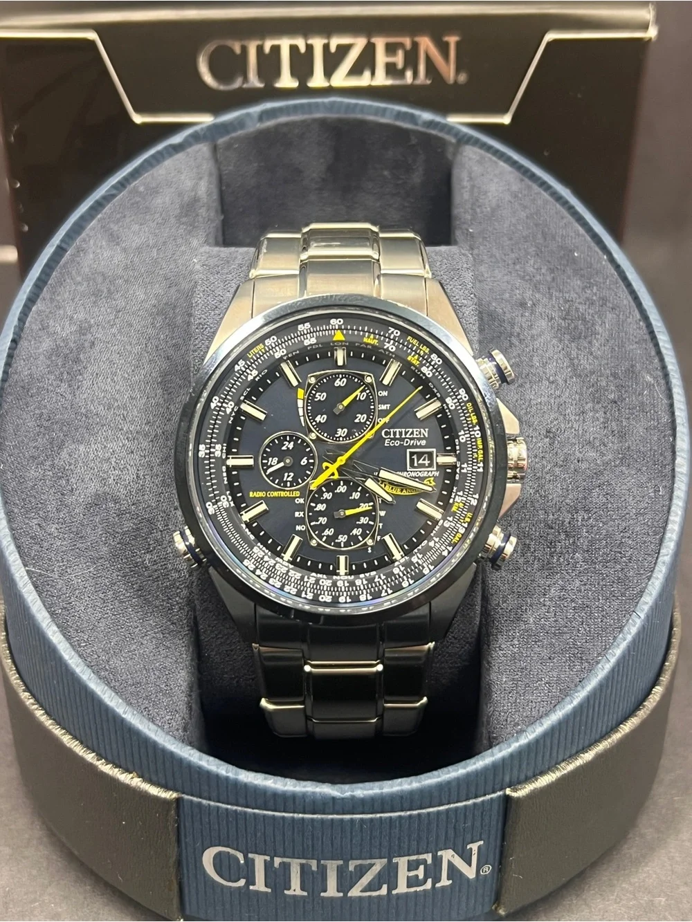 Citizen Blue Angels Radio-Controlled Eco-Drive Caseback Emblem Men’s Watch